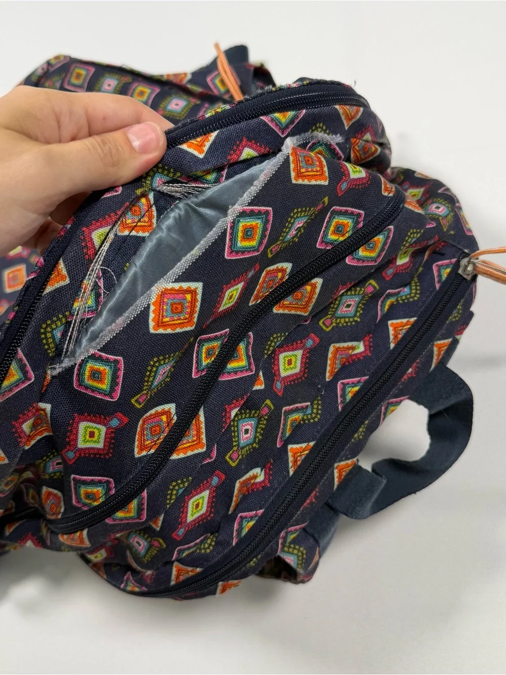 Vera Bradley Lighten Up Grand Backpack in Mini Medallions Print
